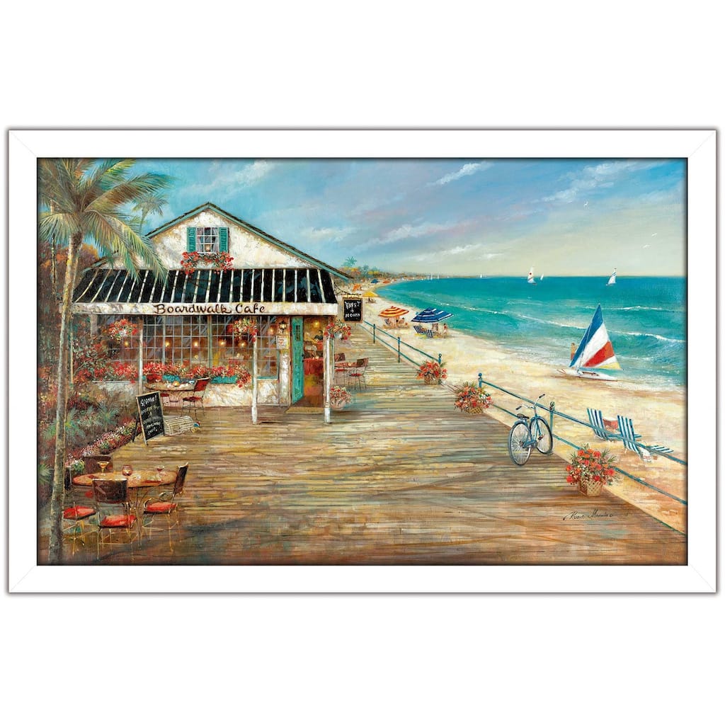 "Boardwalk Cafe" by Ruane Manning Print on Acrylic