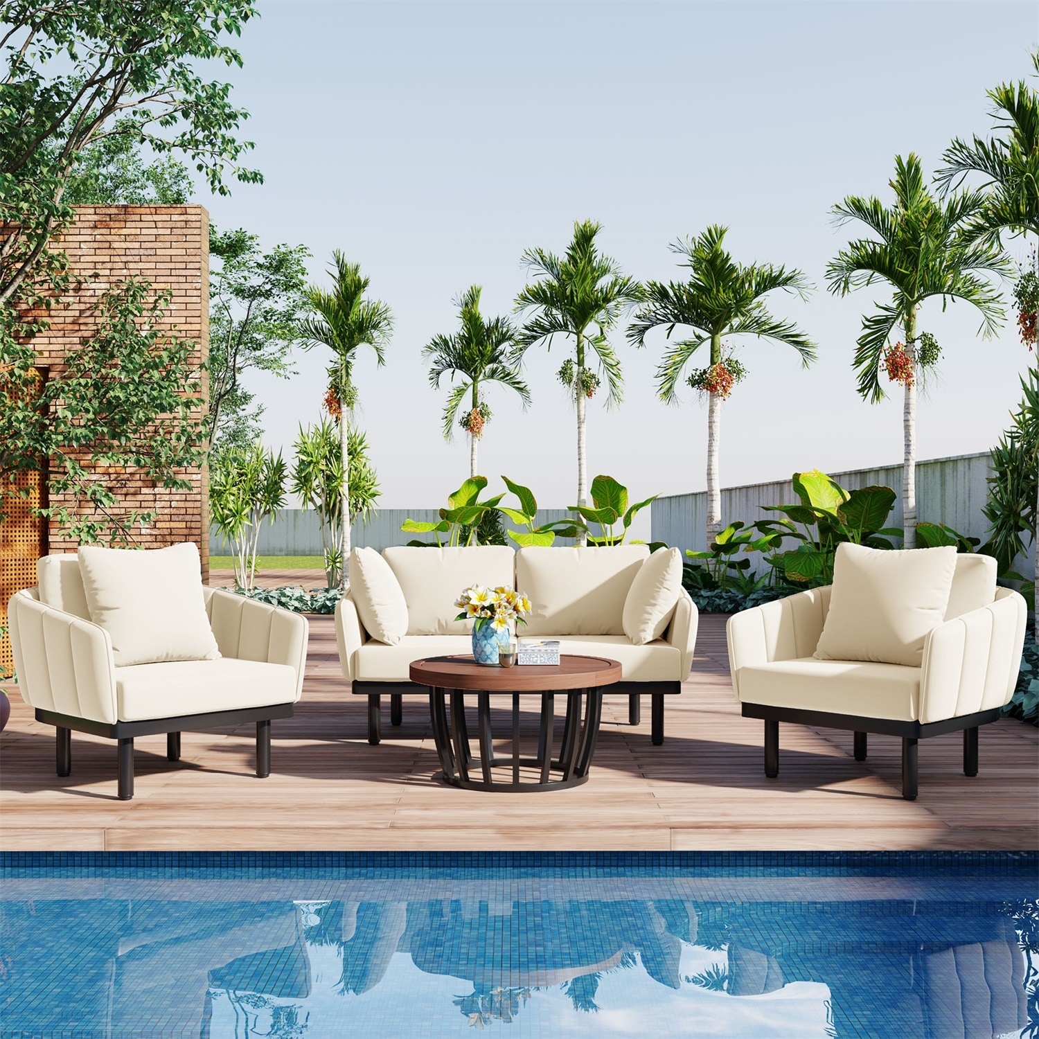 Merax 4 shop piece patio set