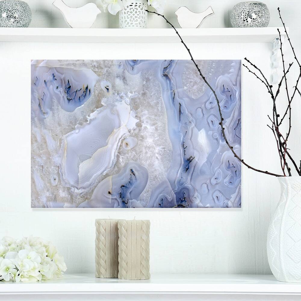 Agate Stone Background' Abstract Canvas Wall Art Print