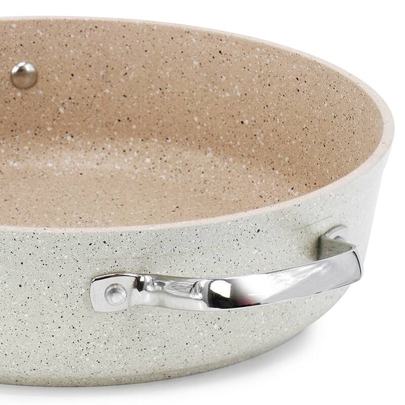 3.5 Liter Aluminum Nonstick Low Casserole in Tan