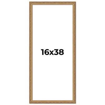 16x38 Frame Red Solid Wood Picture Frame