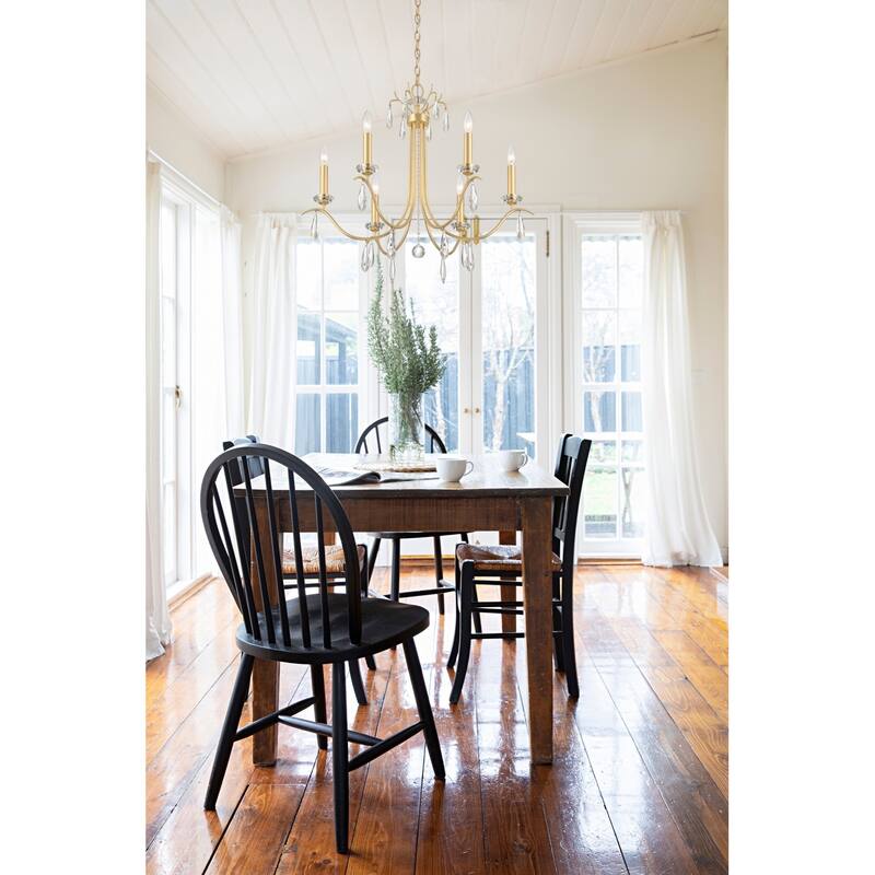 Crystorama Lighting Group ROL-18816 Rollins 6 Light 28" Wide Crystal