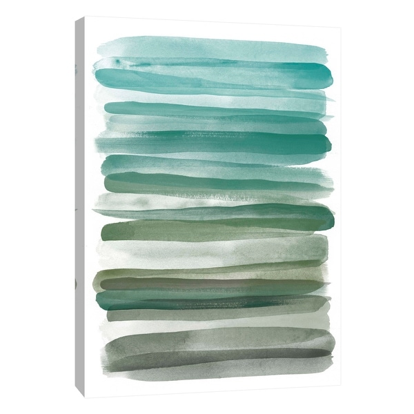 PTM Images 9-109083 PTM Canvas Collection 10" x 8" - "Watercolor Stripes A" Giclee Abstract Art Print on Canvas
