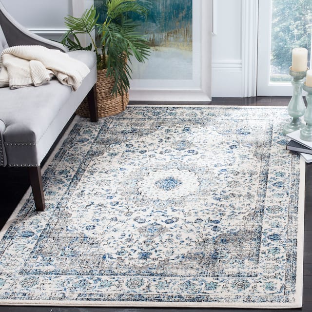 SAFAVIEH Evoke Annabel Vintage Shabby Chic Oriental Rug - 3' x 5' - Ivory/Grey
