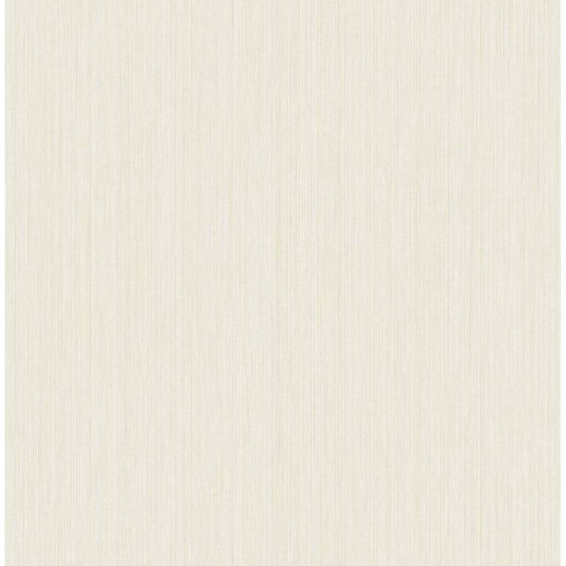Seabrook Designs Ammons Solid Stringcloth Unpasted Wallpaper - 20.5 in. W x 33 ft. L - Metallic Champagne