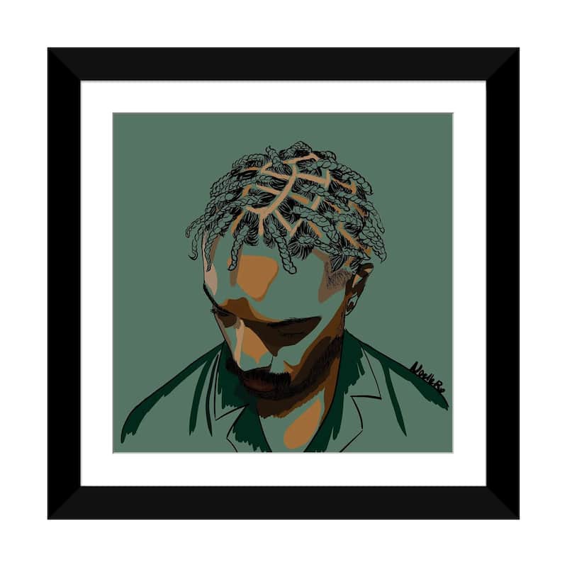 iCanvas "Black Men Are Magic" by NoelleRx - Black - 24x24x1
