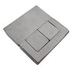 preview thumbnail 9 of 8, Grey Chenille Kids Modular Couch with Foam Blocks and Safe Zippers - 39.37” L x 39.37” W x 7.87” H