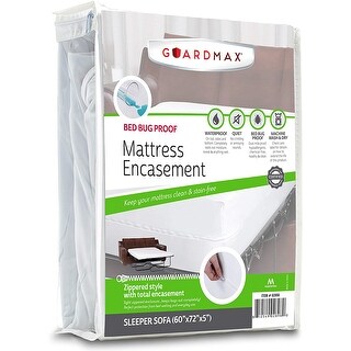 Guardmax Waterproof Bed Bug Sleeper Sofa Mattress Protector Sleeper (60 ...