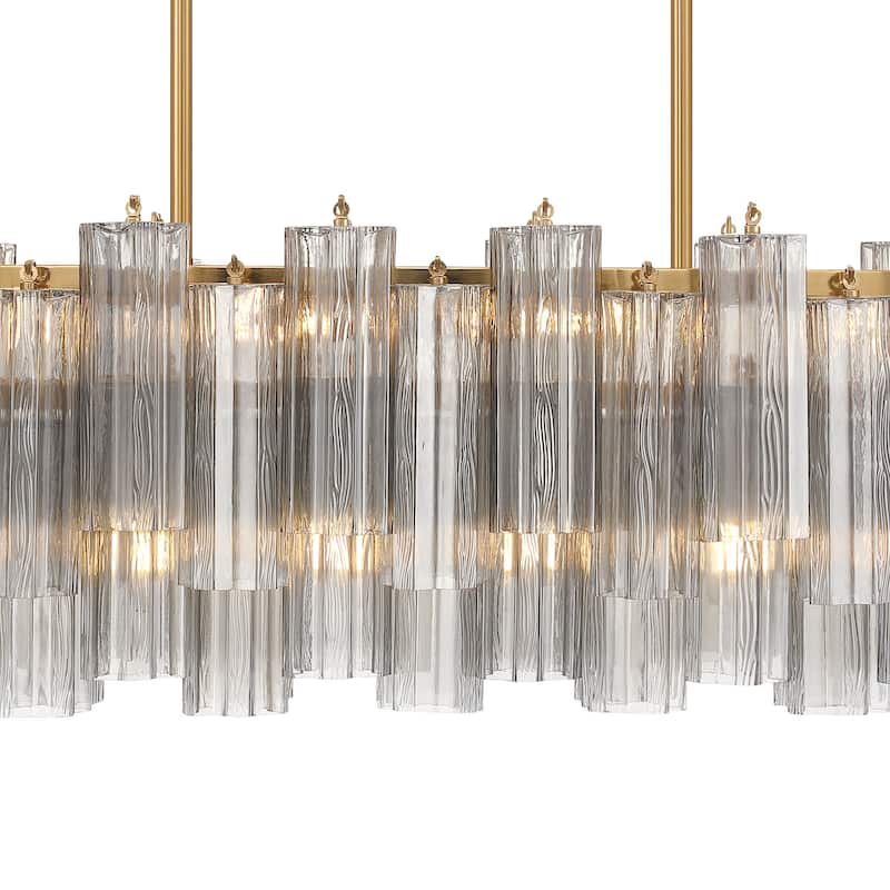 Crystorama Lighting Group ADD-317-SM Addis 14 Light 52" Wide Linear