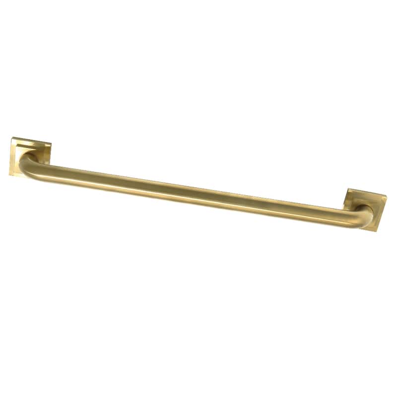 Kingston Brass Claremont 24-Inch x 1-1/4-Inch O.D Grab Bar - Brushed Brass