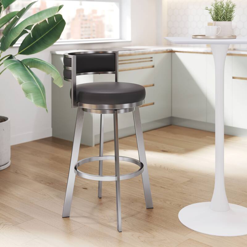 Gimsby Swivel Barstool Black - Black