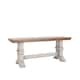 Option Oak Top with Antique White Base