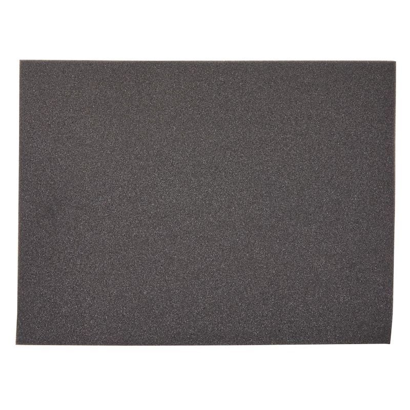 2 Pack Black Packing Foam Sheets, 2 Inch Polyurethane Cushioning Inserts for Cases, Moving, 12 x