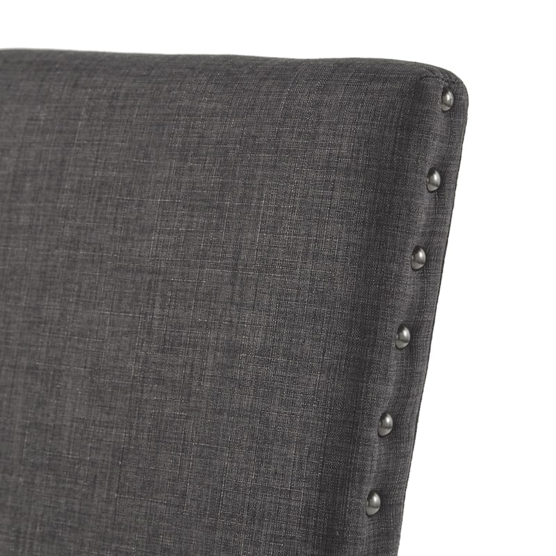 Voyager Nailhead Accent Parson Linen Dining Chair (Set of 2) by iNSPIRE Q Artisan