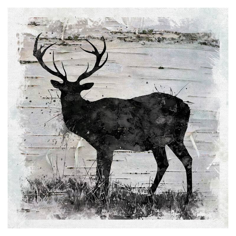 Birchbark Deer by Carol Robinson Canvas Art Print