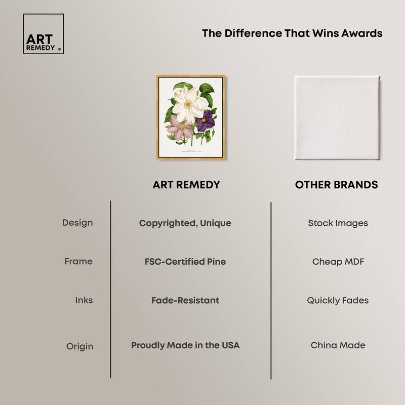 Clematis Canvas by Art Remedy