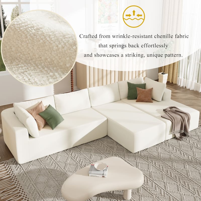 Modern Large Modular Sectional Sofa for Living Room Bedroom