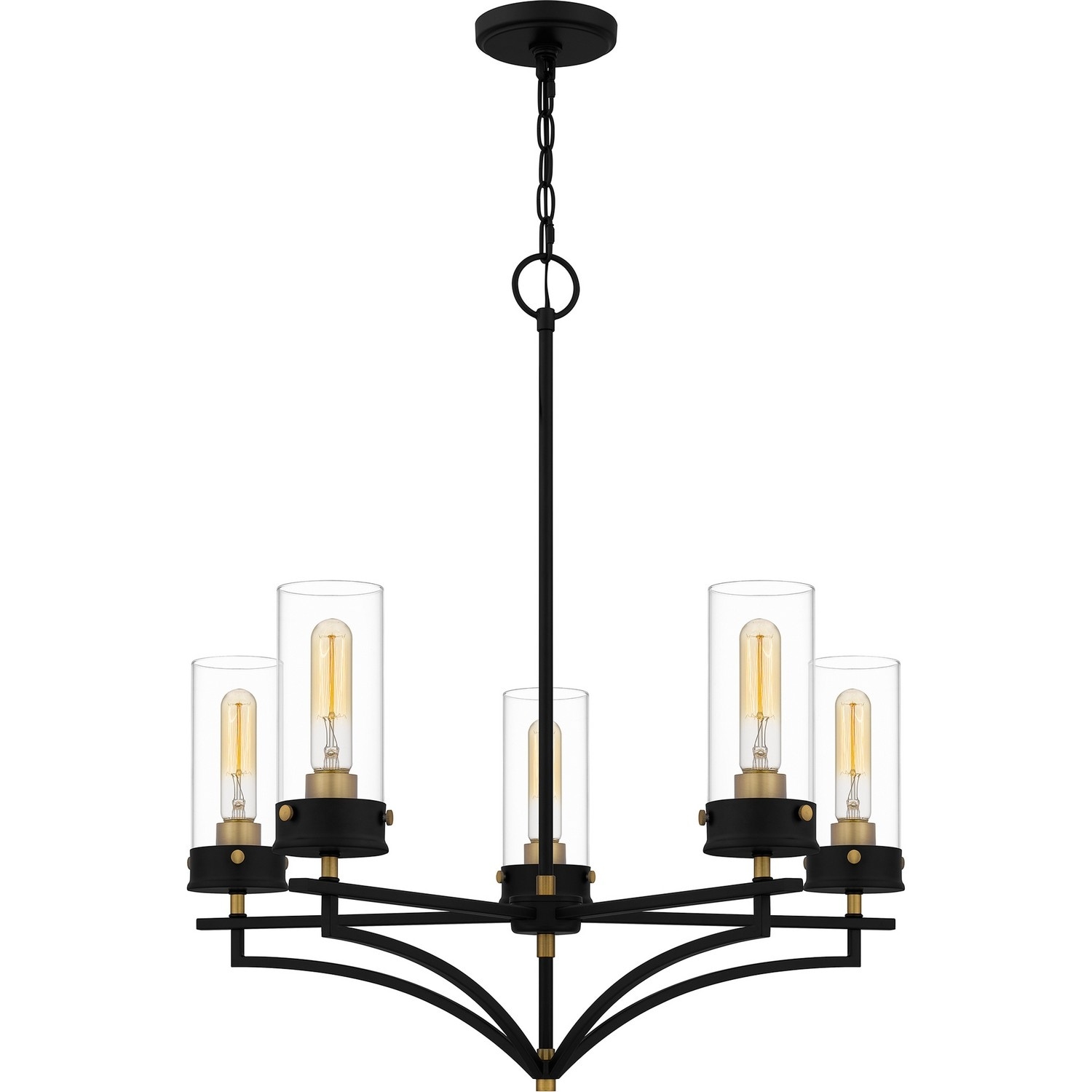 Hillside 5-Light Chandelier in Matte Black