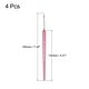 preview thumbnail 2 of 4, Detailing Paint Brush 0.53" Bristle Length with Pink Wood Handle 4Pcs Pink