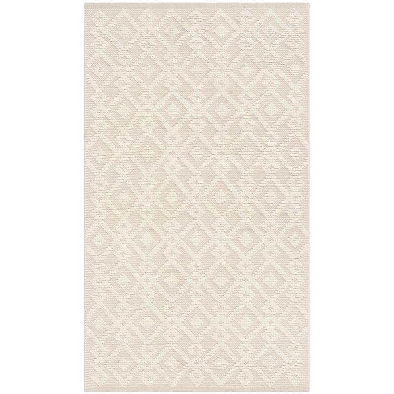 SAFAVIEH Vermont Handmade Meda Geometric Wool Area Rug - 2'3" x 4' - Ivory
