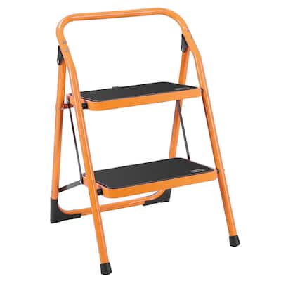 Anti-Slip Folding 2-Step Ladder