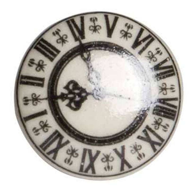 Hand-Painted Ceramic Drawer Knobs Set of 12 with Letters and Numbers Theme for Living Room - 1.5” x 1.5” x 1.5”