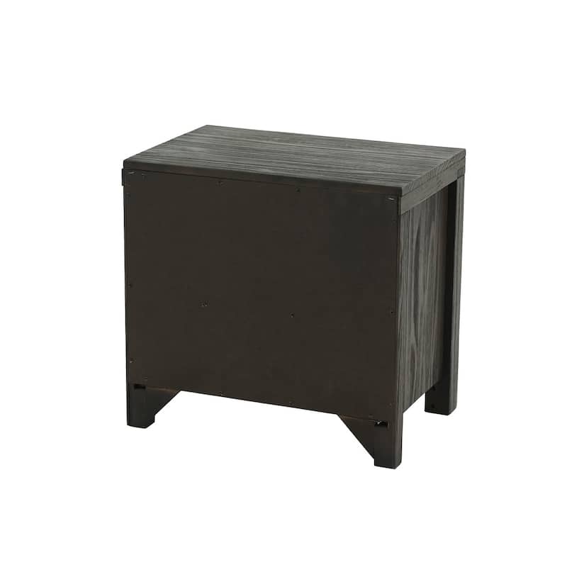 2 Drawers Nightstand In