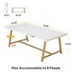 preview thumbnail 15 of 20, Dining Table for 8 People, 70.87-inch Rectangular Wood Kitchen Table