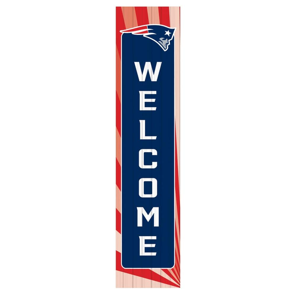 47" Porch Leaner Welcome Wall Sign, New England Patriots