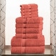 preview thumbnail 74 of 143, Superior Egyptian Cotton Pile Heavyweight 10-Piece Towel Set Coral