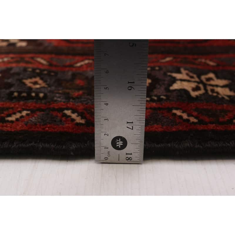 ECARPETGALLERY Hand-knotted Anadol Red Wool Rug - 3'5 x 9'11