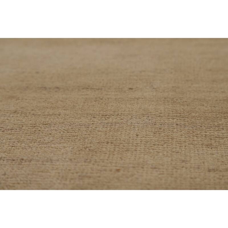 Gabbeh Oriental Area Rug Hand-Knotted Modern Beige Wool Carpet - 4'8" x 6'6"