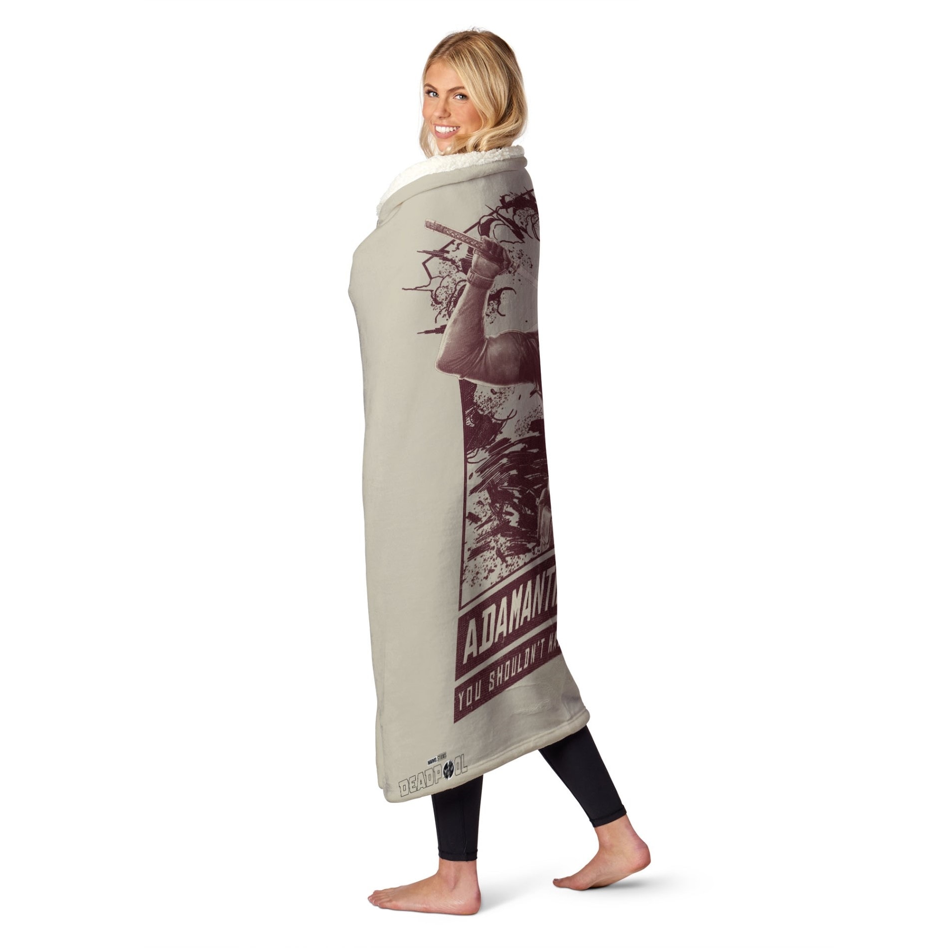 Marvel Deadpool 3 Silk Touch Sherpa Throw Blanket Bed Bath Beyond 40787421