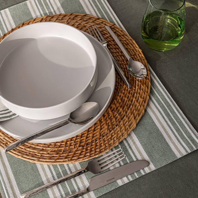 over&back Stackable 40oz Semi-Matte Stoneware Dinner Bowls