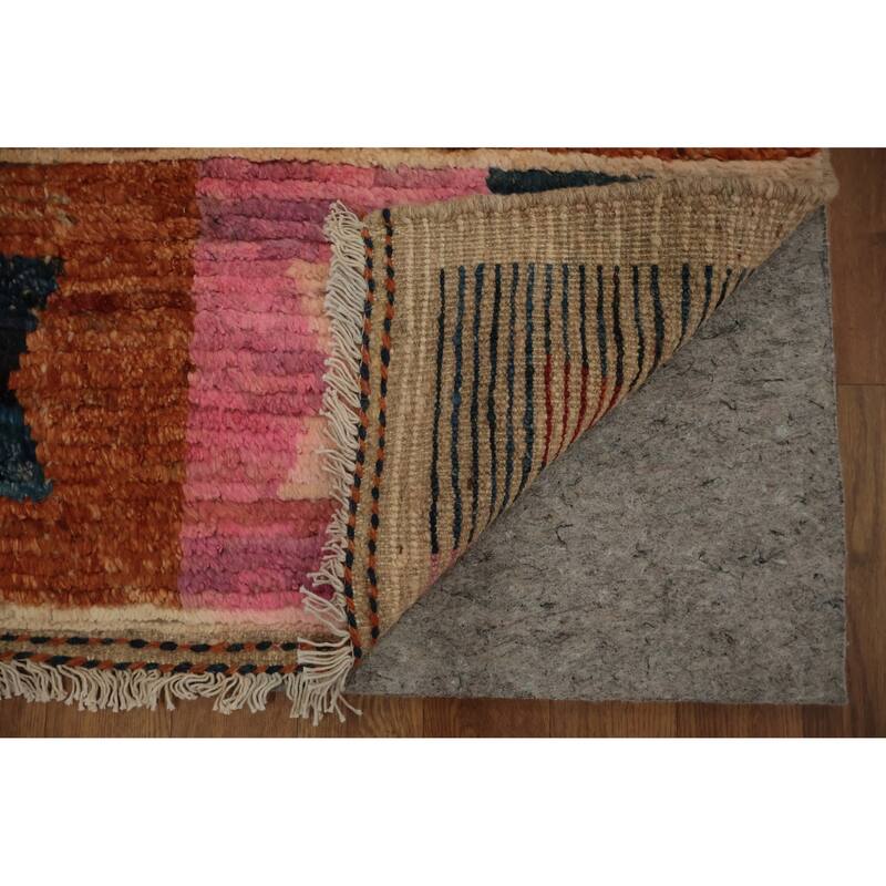 Hand Knotted Oriental 100% Wool Carpet Modern All-Over Multi-Colored Moroccan Area Rug - 17' 5'' X 12' 4''