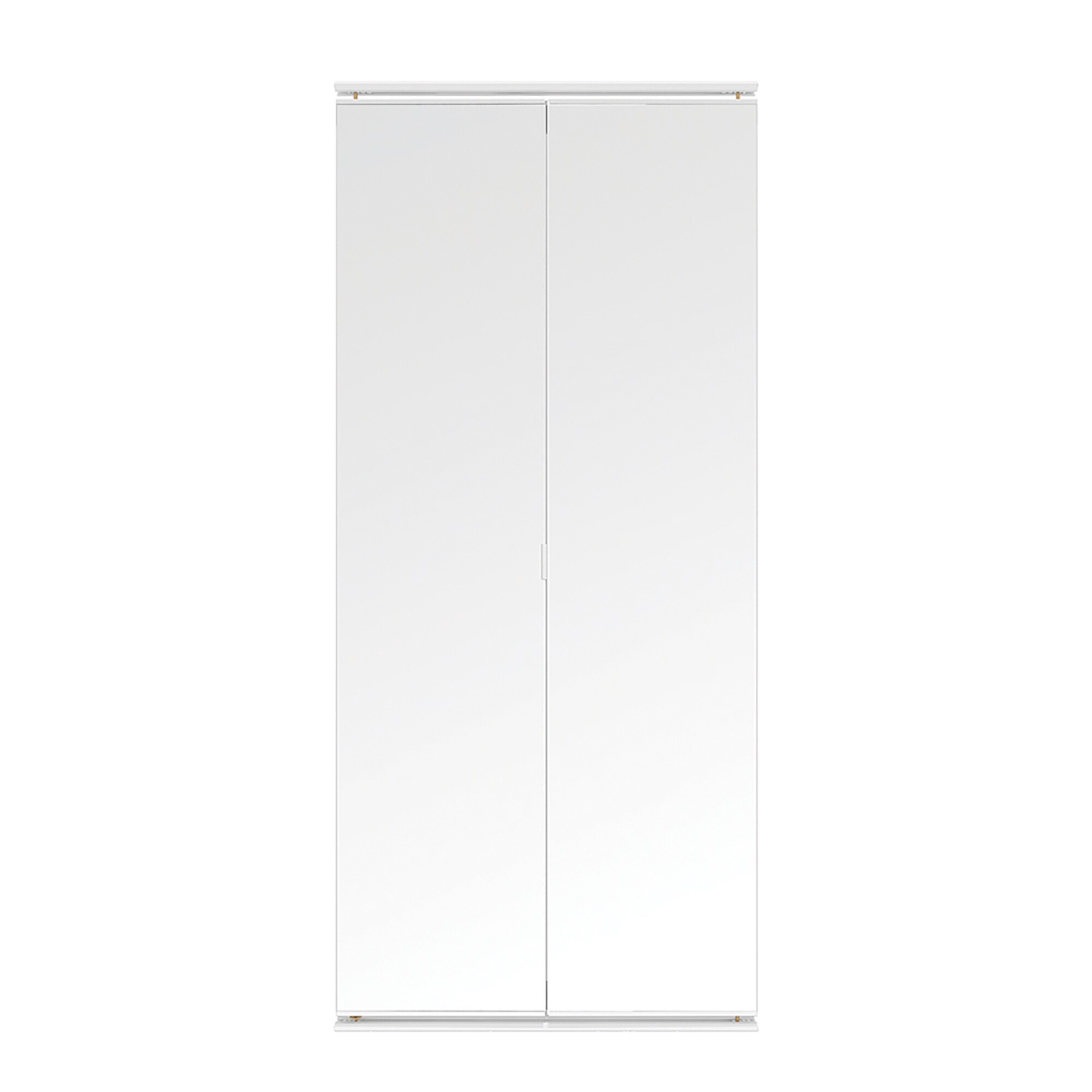 Colonial Elegance Frameless Mirror Bi Fold Closet Door White 30x80 5 On Sale Overstock 32126407