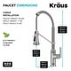 preview thumbnail 6 of 49, KRAUS Allyn Commercial 2-Function 1-Handle Pull Down Kitchen Faucet