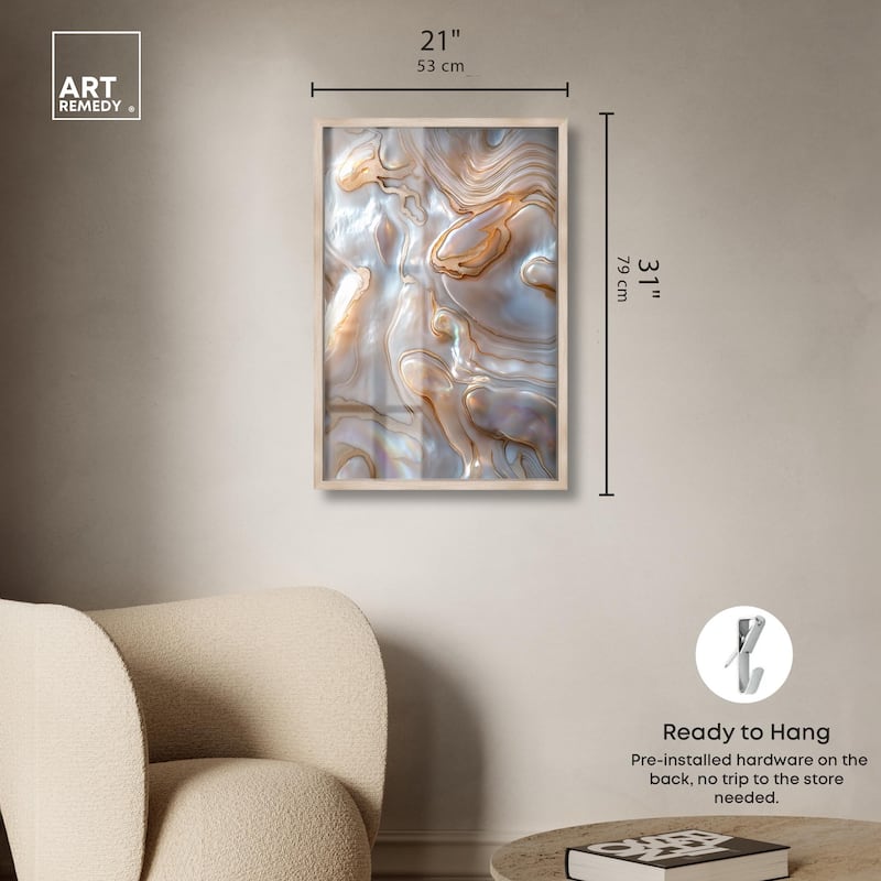 Fluid Preciousness I Shadowbox by Art Remedy