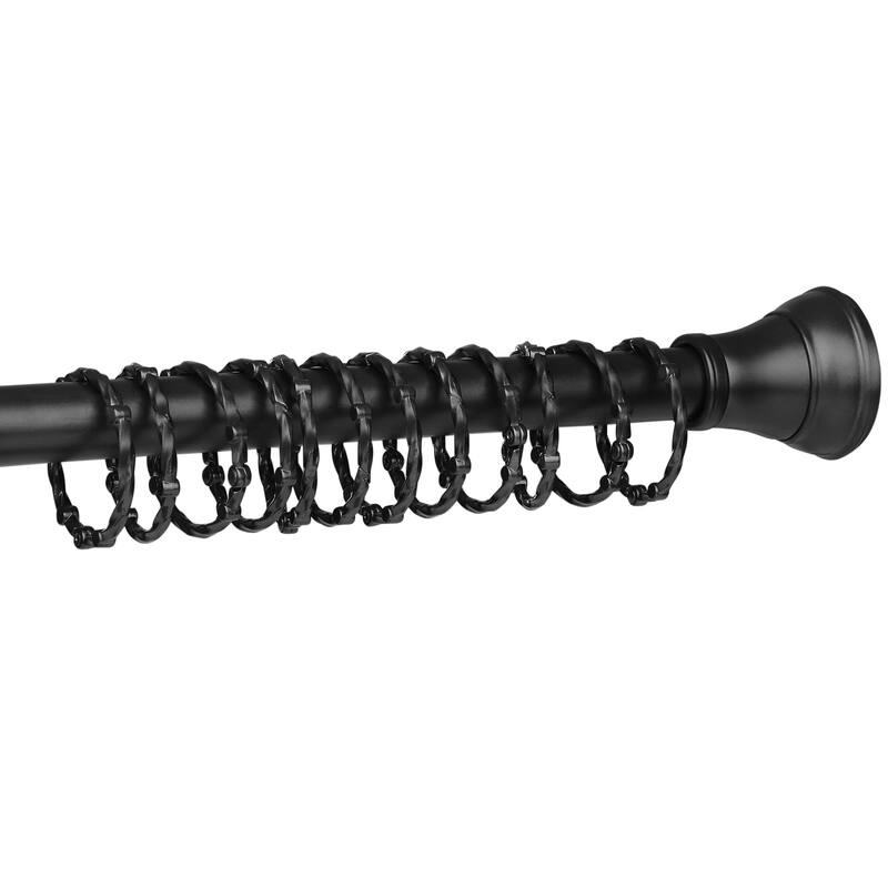 Utopia Alley Shower Eternity Curtain Rings, Rustproof Zinc Shower Rings, set of 12