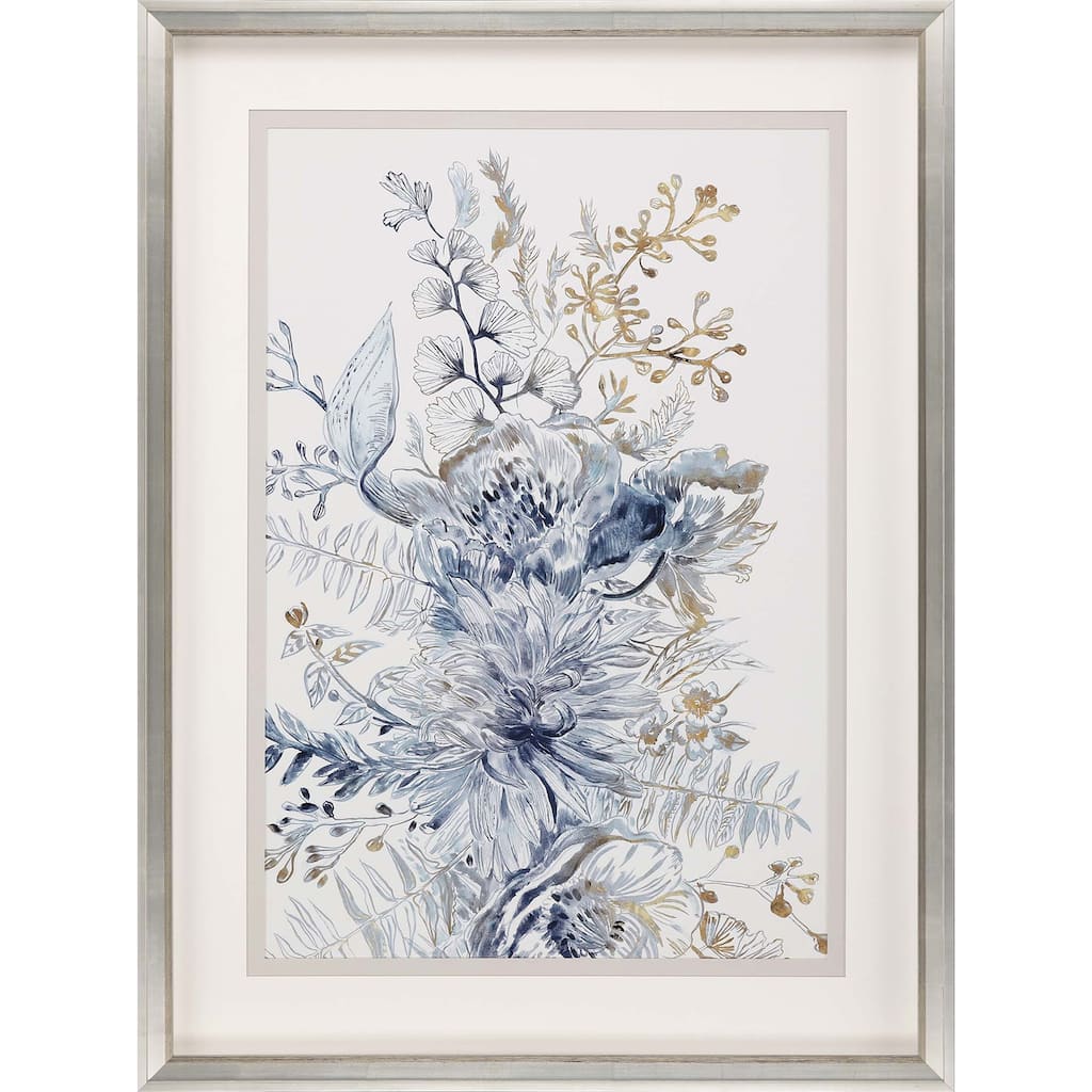 Royal Blue I Framed Art Giclee Under Glass