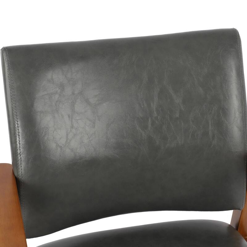 Walnut Upholstered Dining Chairs Solid Wood Arm Chair