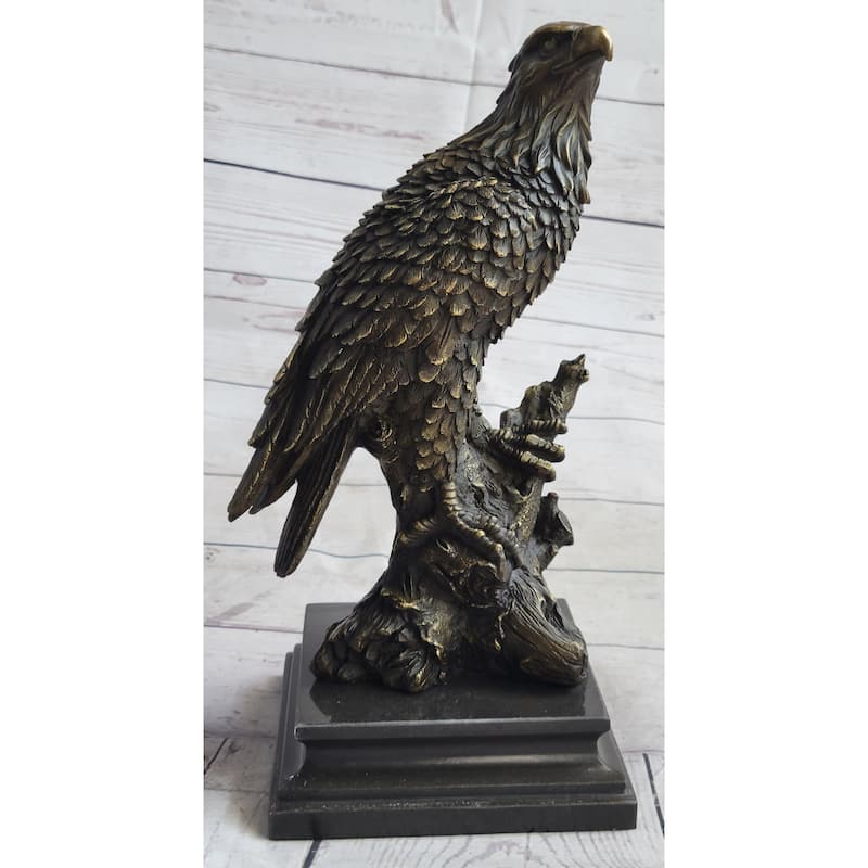 Statue Sculpture Eagle Bird Wildlife Art Deco Style Art Nouveau Style Bronze