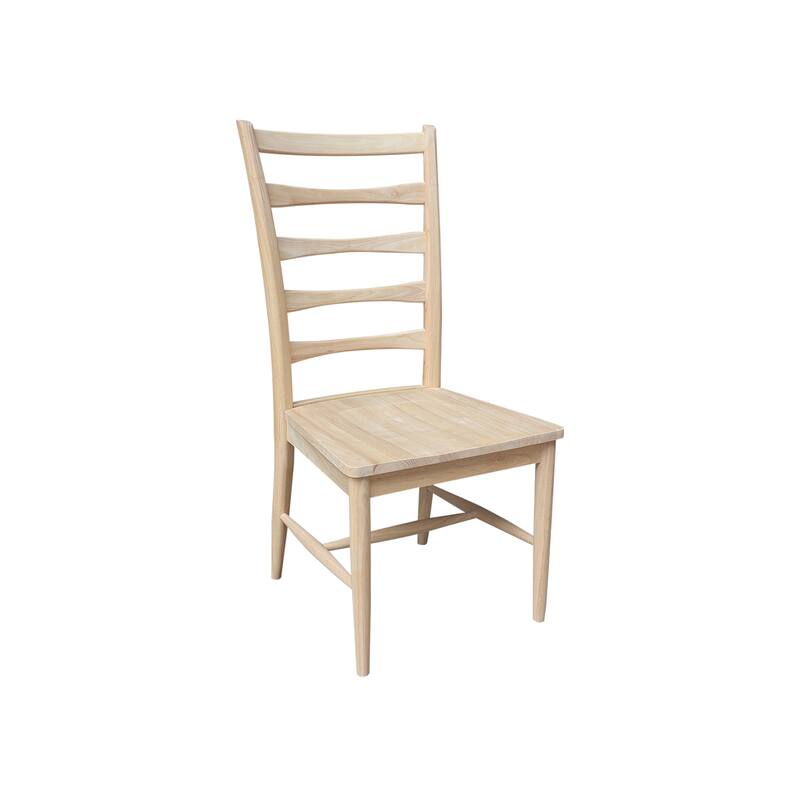 Set of Two Solid Wood Haven Dining Chairs, Unfinished