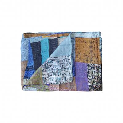 HomeRoots 60" x 90" Silk Multicolor Throws