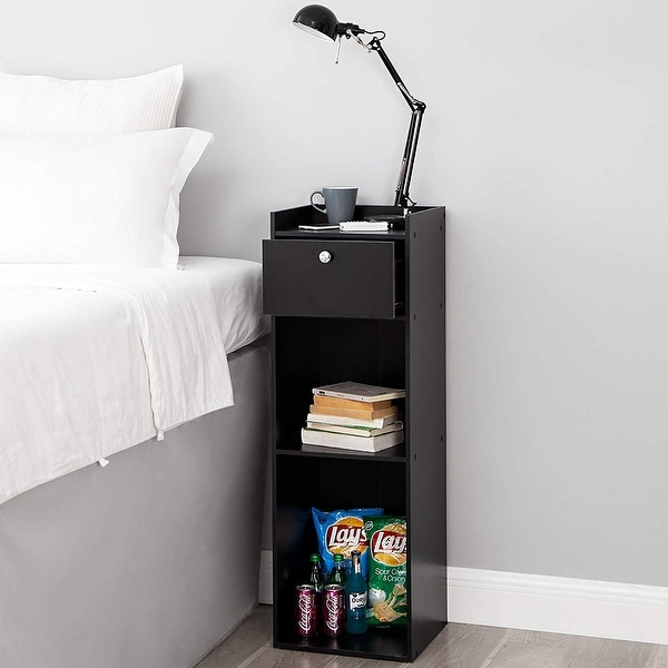 Yak About It Extra Tall 2 shelf Nightstand End Table On Sale