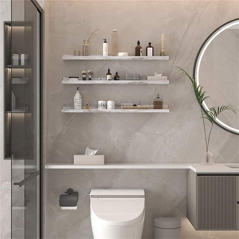  Wall Mounted Floating Shelves  - 2.6"D x 35.8"W x 5.5"H