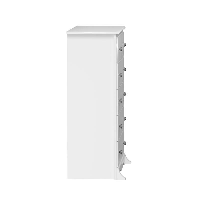 Prepac Sonoma 5 Drawer Chest of Drawers, Tall Dresser for Bedroom, Lingerie Chest, Traditional Furniture