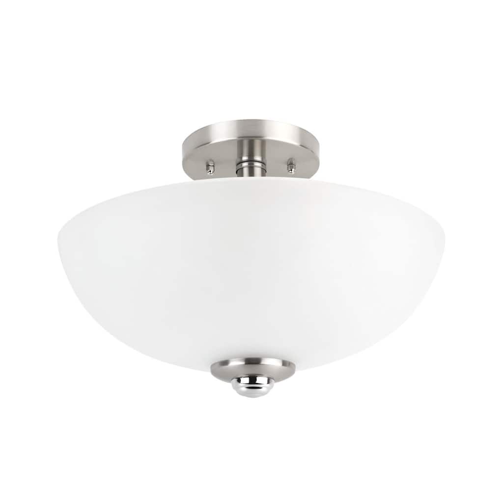Bellevue GECF38049 Regularis 2 Light 13" Wide Semi-Flush Bowl Ceiling
