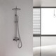 preview thumbnail 20 of 58, Outdoor 10 Inch Round Rain Shower Set with Handheld Shower (Adjustable Slider)