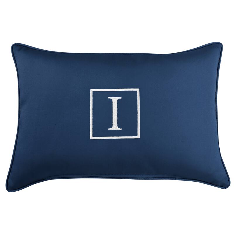 Sunbrella Canvas Monogram Indoor/Outdoor 13x20 Corded Pillow (Single)
